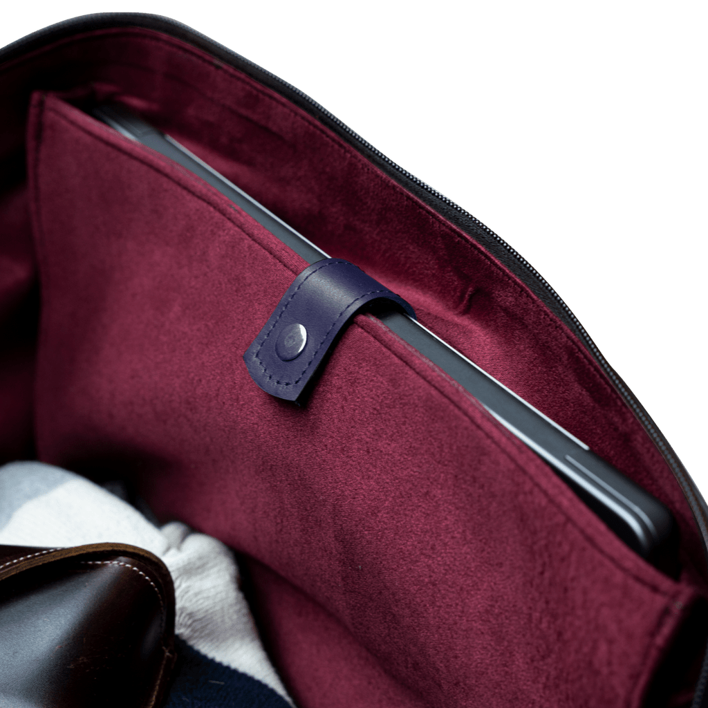 Imperial Essence: Sac de Voyage - Cuir Bleu