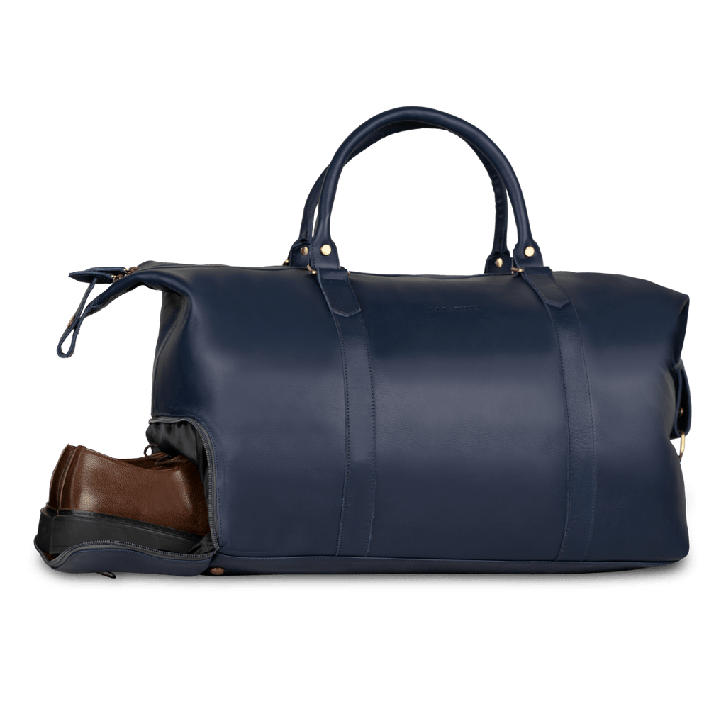 Imperial Essence: Sac de Voyage - Cuir Bleu