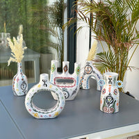 Vase artisanal bouteille amazigh