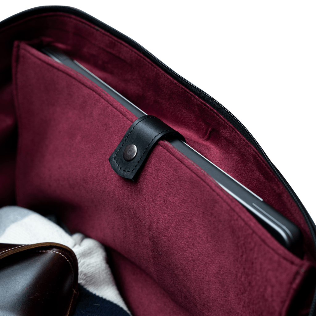 The Aristocrat: Sac de Voyage - Cuir Noir