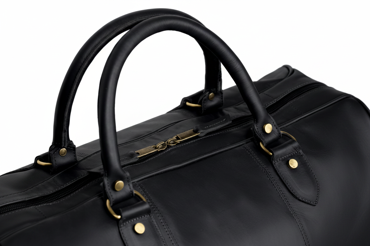 The Aristocrat: Sac de Voyage - Cuir Noir